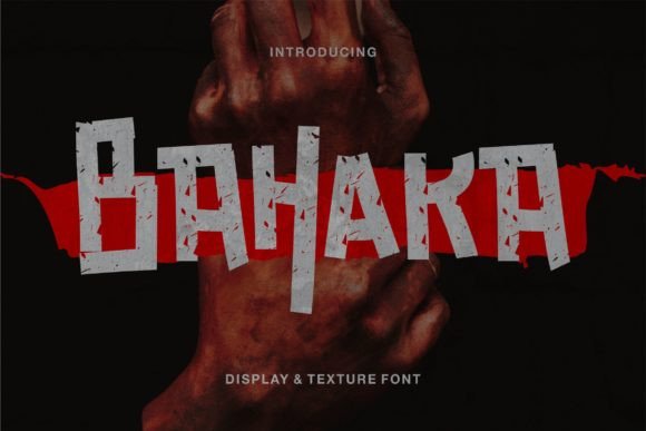 Bahaka: A Distressed Display Font for Bold Branding