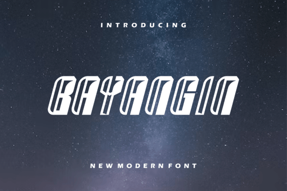 Bayangin: A Modern Display Font for Editorial Design