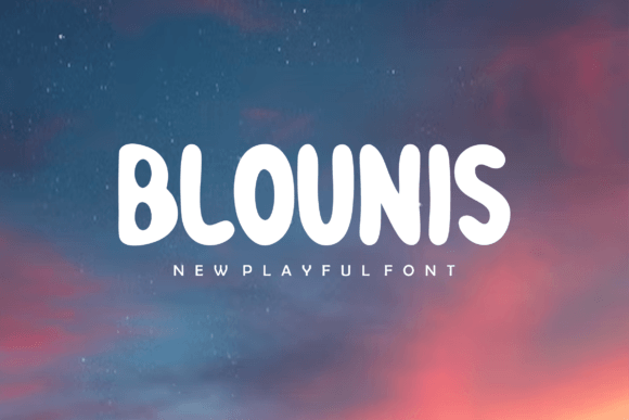 Blounis: A Display Font for Bold Visual Statements
