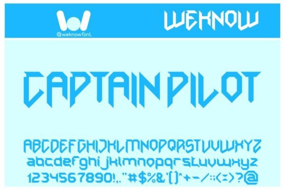 Captain Pilot: A Tech-Infused Display Font for Bold Branding