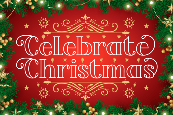 Celebrate Christmas Font for Festive Design