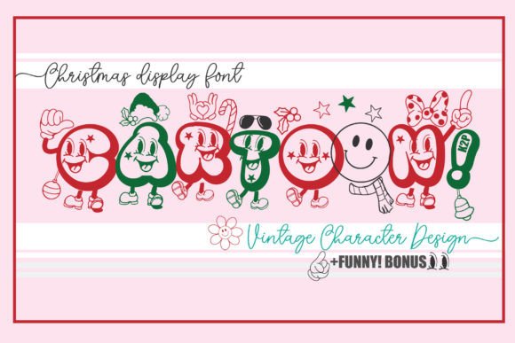 Christmas Cartoon Font for Festive Marketing Designs