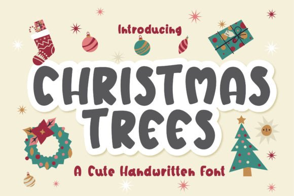 Christmas Trees Font for Branding and Design