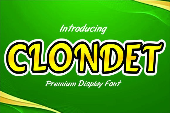 Clondet: A Curved Display Font for Modern Branding