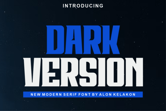 Dark Version: A Bold Display Font for Editorial Design