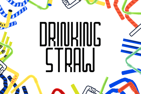 Drinking Straw Font for Web Design