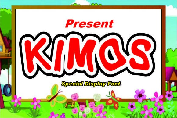 Kimos: A Playful Display Font for Creative Branding