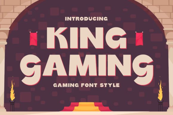 King Gaming Font for Adventure-Themed Branding
