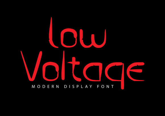 Low Voltage Font for Eye-Catching Campaigns