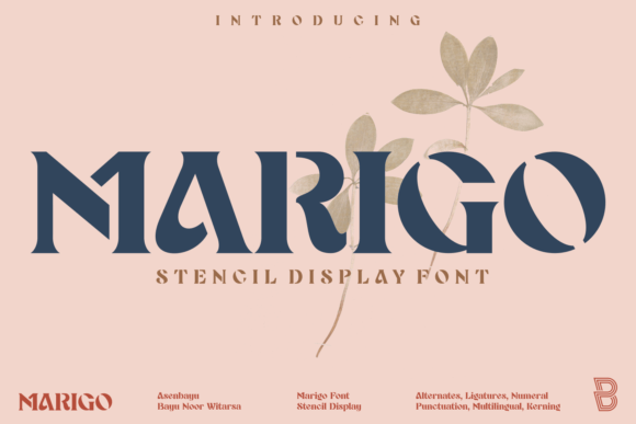 Marigo: A Unique Display Font for Creative Branding