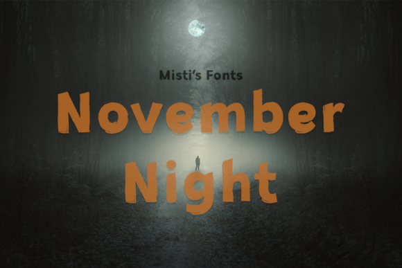 November Night Font for Edgy Web Design