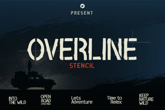 Overline Stencil: A Versatile Font for Modern Branding