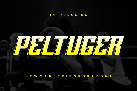 Peltuger: A Modern Display Font for Craft Creations