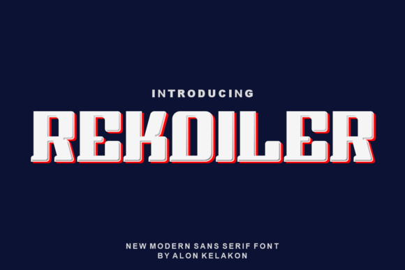 Rekoiler: A Bold Display Font for Editorial Design