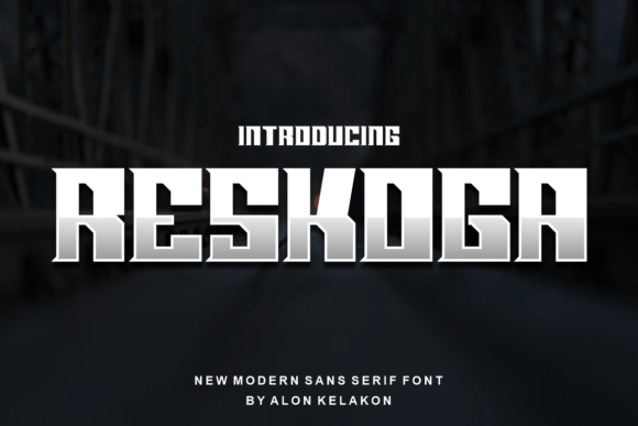Reskoga: A Bold Display Font for Modern Editorial Design