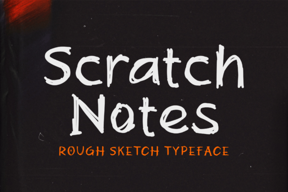 Scratch Note: A Handcrafted Display Font for Creative Projects