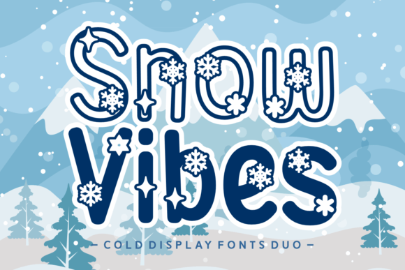 Snow Vibes Font for Winter Branding