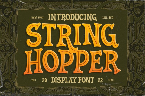 String Hopper: A Vintage Serif Font for Digital Impact