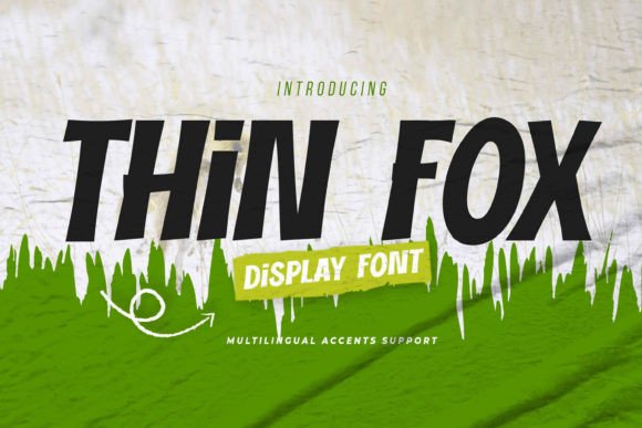 Thin Fox Font for Editorial Design and Content Creation