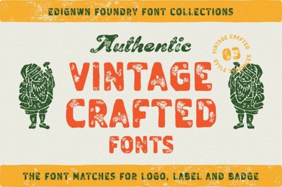 Vintage Crafted Font Review for Editorial Design