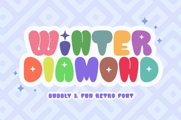 Winter Diamond Font for Bold Visual Impact